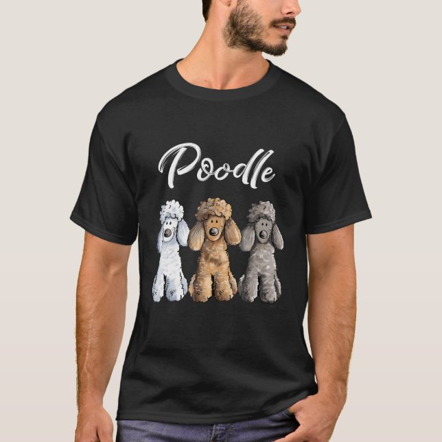 Camiseta Cachorro cutáneo I caniche Perros dentados Chica (Anverso)