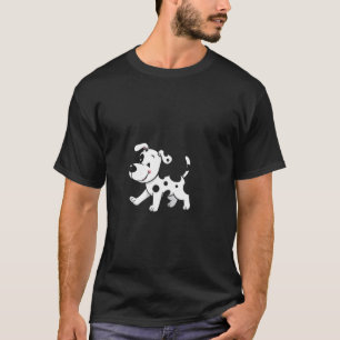 Camiseta cachorro dálmata de dibujos animados