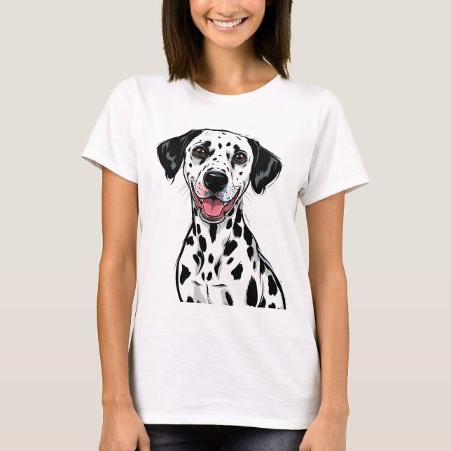 Camiseta Cachorro dálmata juguetón (Anverso)