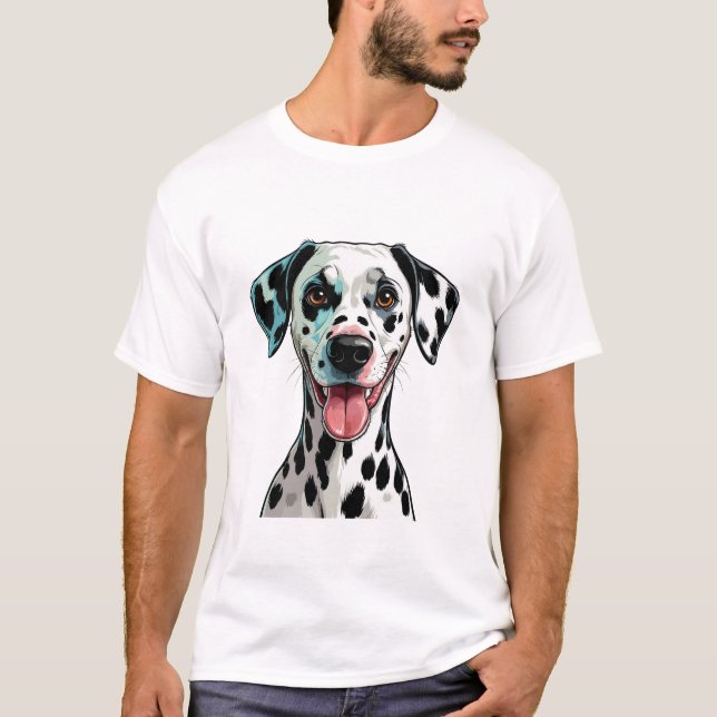Camiseta Cachorro dálmata juguetón (Anverso)