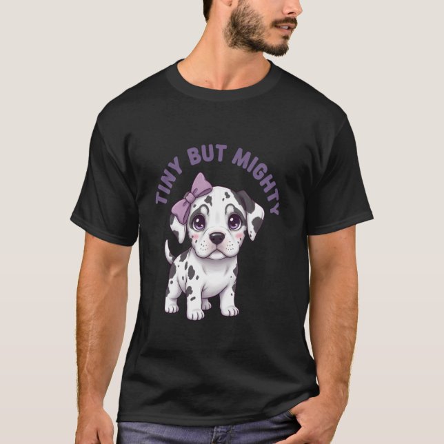 Camiseta Cachorro dálmata pequeño pero poderoso (Anverso)