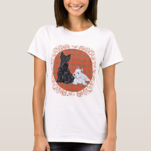 Camiseta Cachorro de adultos y westie de Escocia
