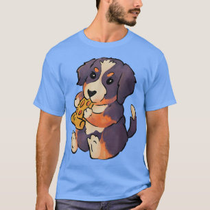 Camiseta Cachorro de cachorro comiendo pizza niños Pizza co