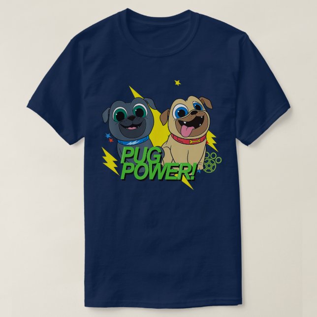 Camiseta Cachorro de cachorro Pals Pug Power (Diseño del anverso)