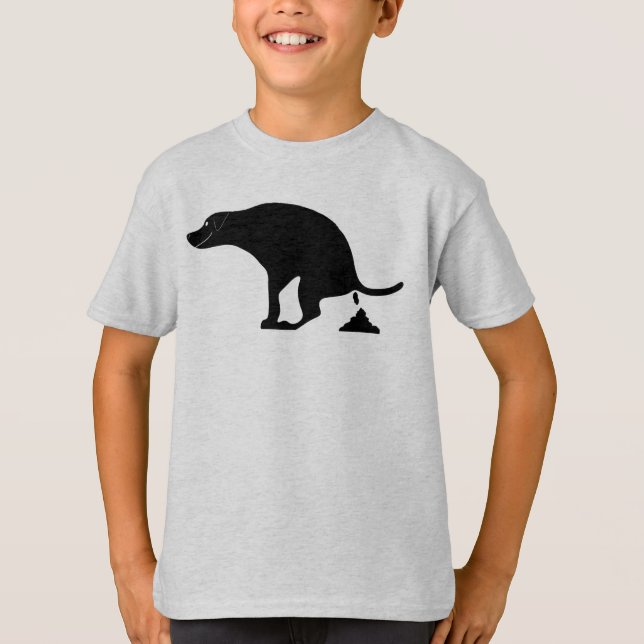 Camiseta Cachorro de cachorro pooping Diversión de perro y  (Anverso)