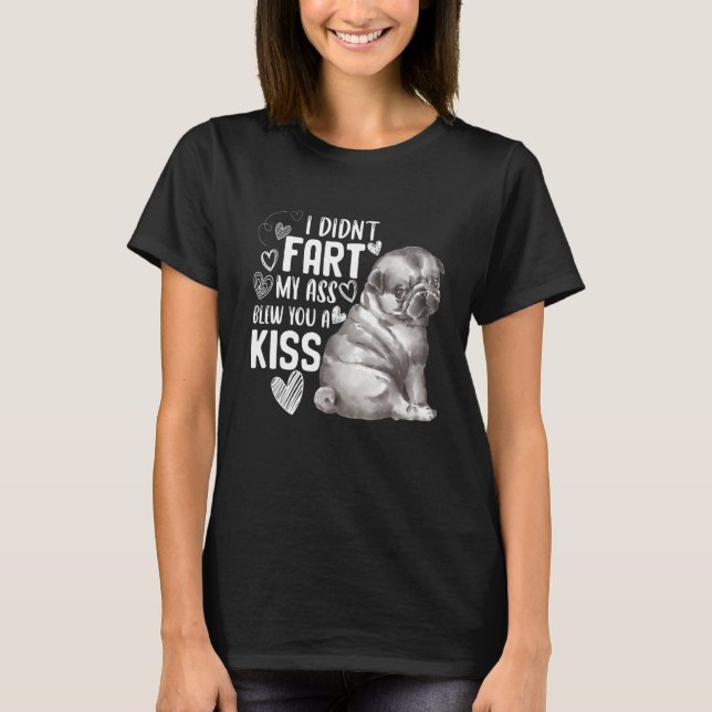 Camiseta Cachorro de cerdo de pug (Anverso)