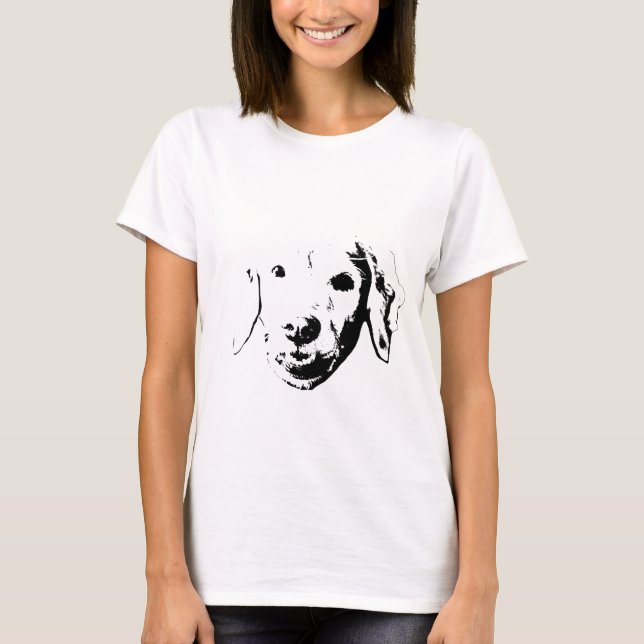 Camiseta Cachorro de Cómic Brillante (Anverso)