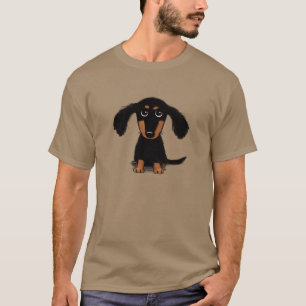 Camiseta Cachorro de Dachshund de Pelo Largo