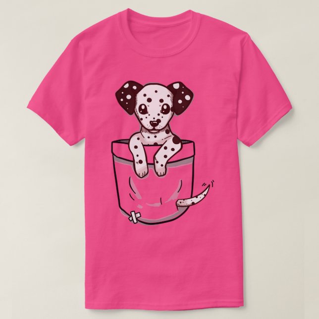 Camiseta Cachorro de dalmación de bolsillo (Diseño del anverso)