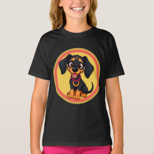 Camiseta Cachorro de dibujos animados adorable