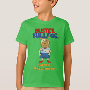Camiseta Cachorro de dibujos animados lindo Perro feliz niñ