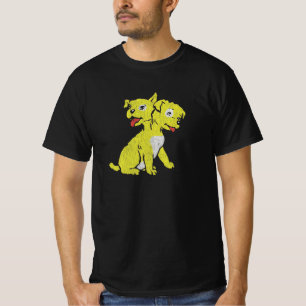 Camiseta Cachorro de dos cabezas