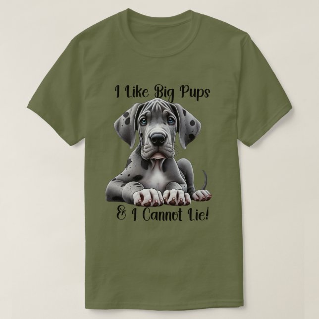Camiseta Cachorro de Gran Danés (Diseño del anverso)