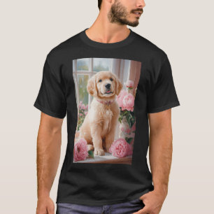 Camiseta Cachorro de Labrador Retriever en la Playa