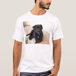 Camiseta Cachorro de Labrador Retriever Negro