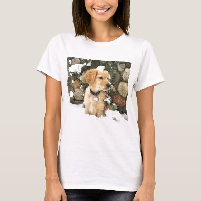 Camiseta Cachorro de nieve (Anverso)