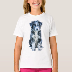 Camiseta Cachorro de Ojos Azules de Pastor Australiano Merl