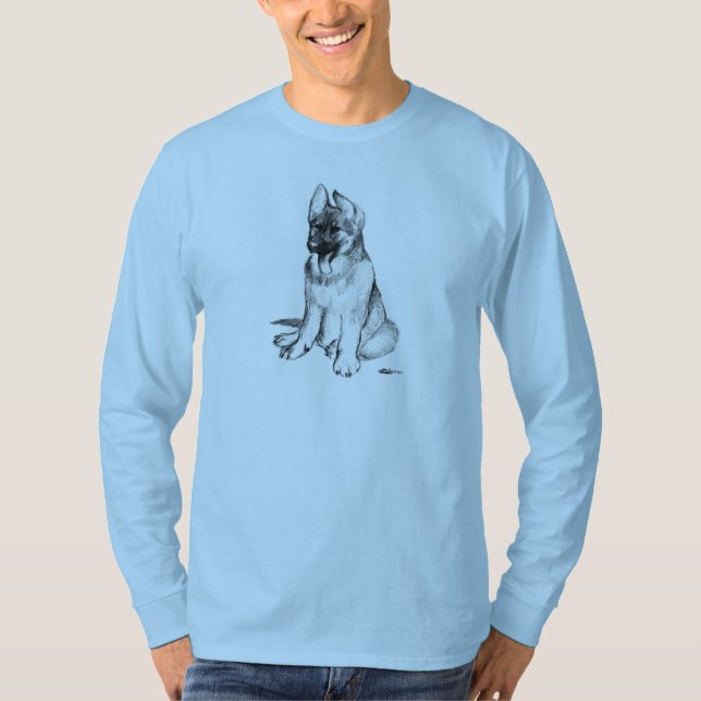 Camiseta Cachorro de Pastor Alemán (Anverso)