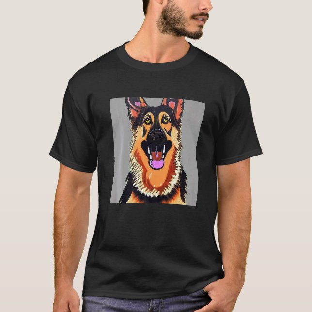 Camiseta Cachorro de pastor alemán Smileteespets (Anverso)
