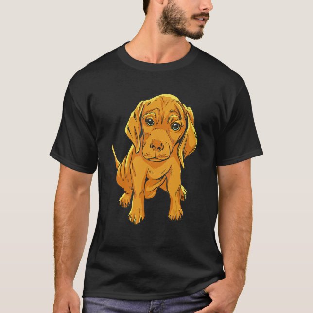 Camiseta Cachorro de perro retriever dorado (Anverso)