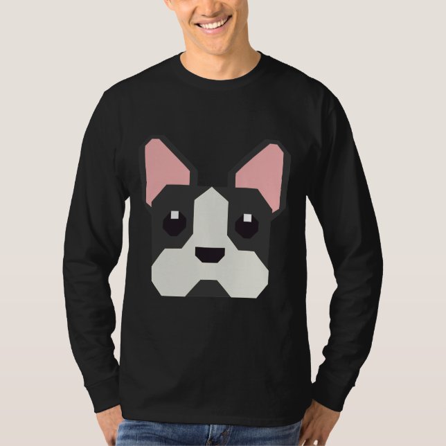 Camiseta Cachorro de Perro Terrier de Boston (Anverso)