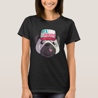 Camiseta Cachorro de Pug cervato #1 Día de la Madre