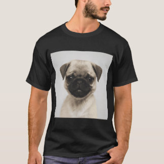 Camiseta Cachorro de Pug - Colorido