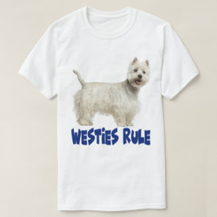 Camiseta Cachorro de raza West Highland Terrier blanco amor