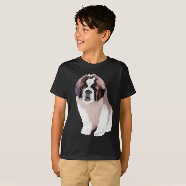 Camiseta Cachorro de San Bernardo (Anverso completo)