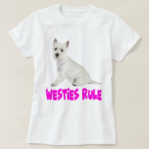 Camiseta Cachorro de Terrier de West Highland Blanco Amor W