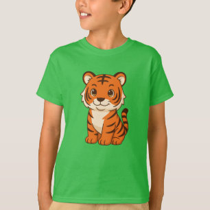 Camiseta Cachorro de Tigre Adorable