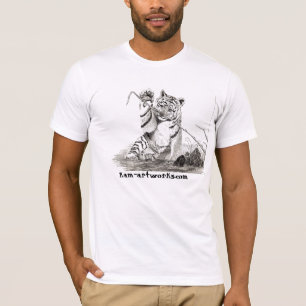 Camiseta cachorro de tigre en el juego