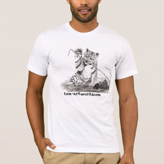 Camiseta cachorro de tigre en el juego