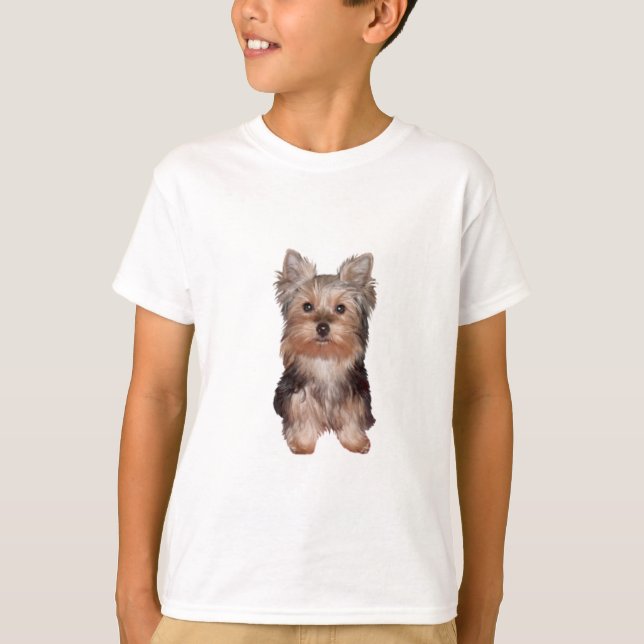Camiseta Cachorro de Yorkshire Terrier (Anverso)