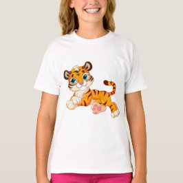 Camiseta Cachorro divertido de tigre