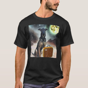 Camiseta Cachorro en arte espacial Perro Gran danés