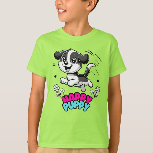 Camiseta Cachorro feliz (Anverso)