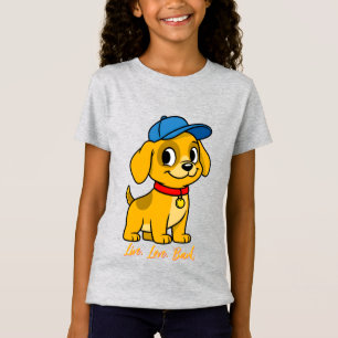 Camiseta Cachorro Feliz con Gorra Azul