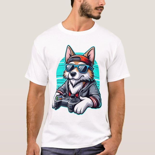 Camiseta Cachorro Gamer (Anverso)