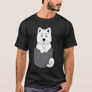 Camiseta Cachorro gracioso Samoyed En Pocket Cute Samoyed