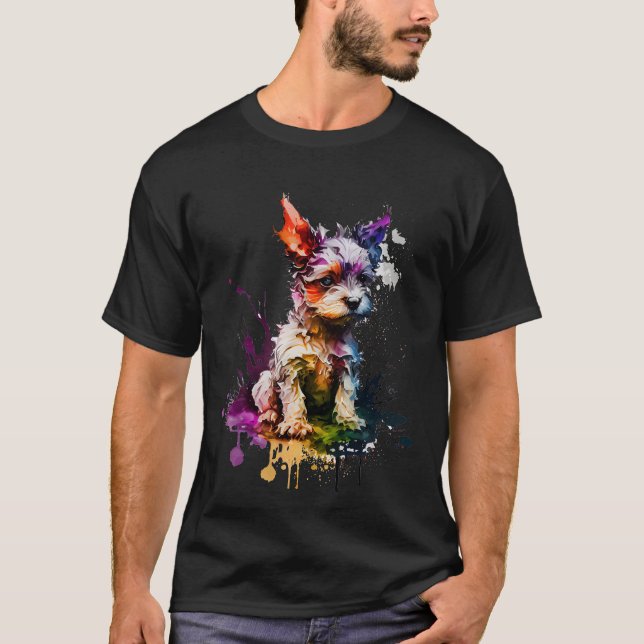 Camiseta Cachorro grafiti  (Anverso)