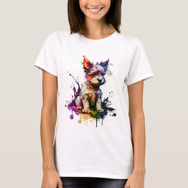 Camiseta Cachorro grafiti (Anverso)
