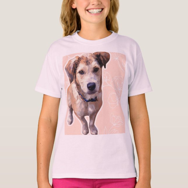 Camiseta cachorro Husky (Anverso)