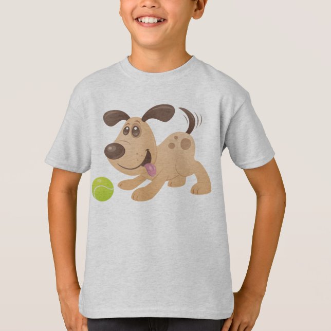 Camiseta Cachorro juguetón (Anverso)