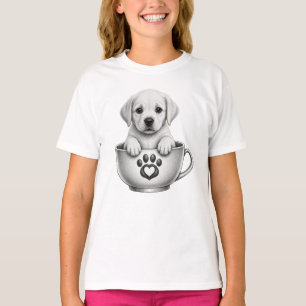 Camiseta cachorro Labrador Retriever de taza de té