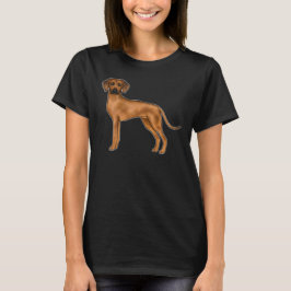 Camiseta Cachorro león africano marrón lindo Rhodesian Ridg