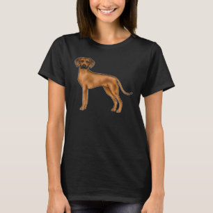 Camiseta Cachorro león africano marrón lindo Rhodesian Ridg