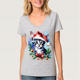 Camiseta Cachorro lindo de Navidad