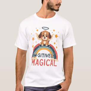 Camiseta Cachorro mágico vintage arcoíris ángel D