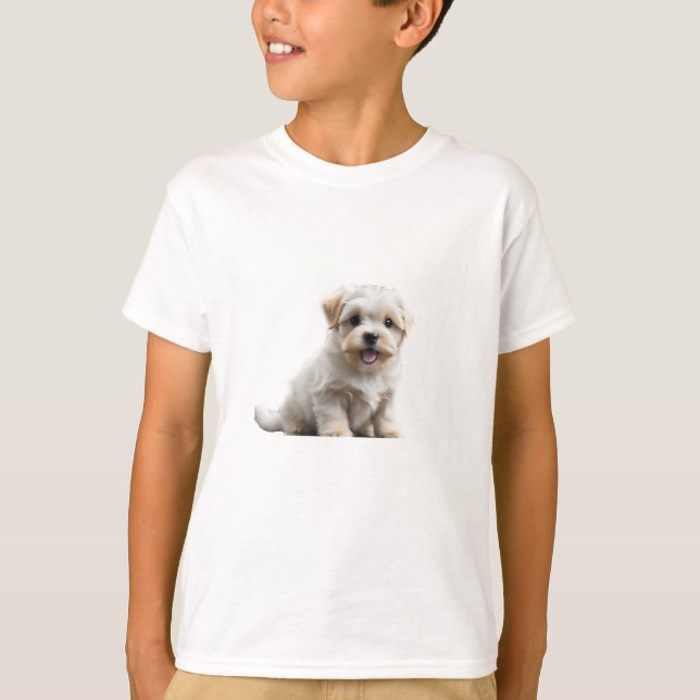 Camiseta Cachorro maltés (Anverso)